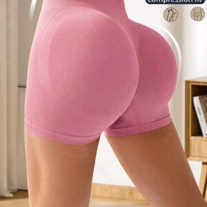 Three High-Waisted Compression Shorts